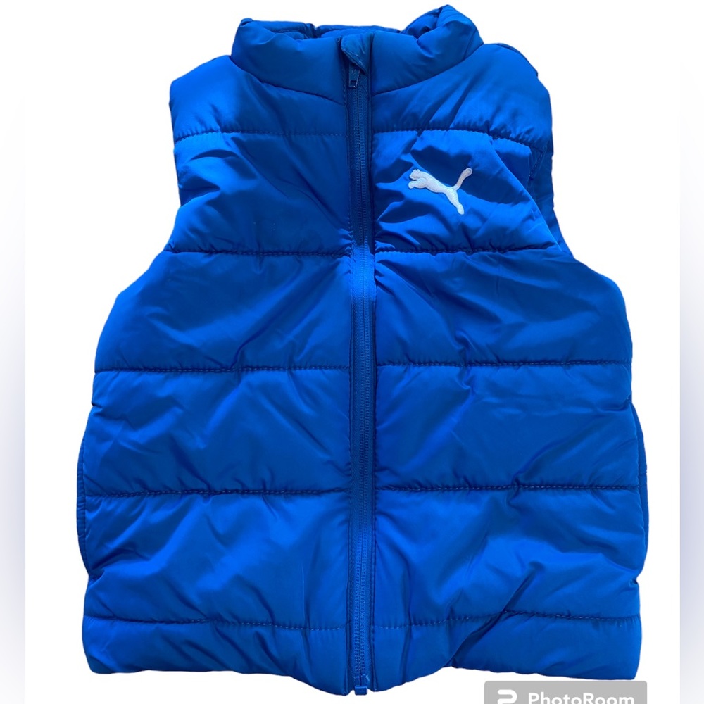 PUMA kids puffer vest blue size XXS (3/4 yo)